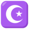 Star and Crescent emoji on Emojione